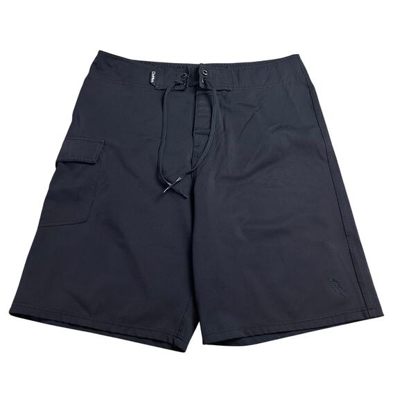 DaHui Board Shorts Size 34 Black Swim Trunks Surf Beach - Picture 1 of 6